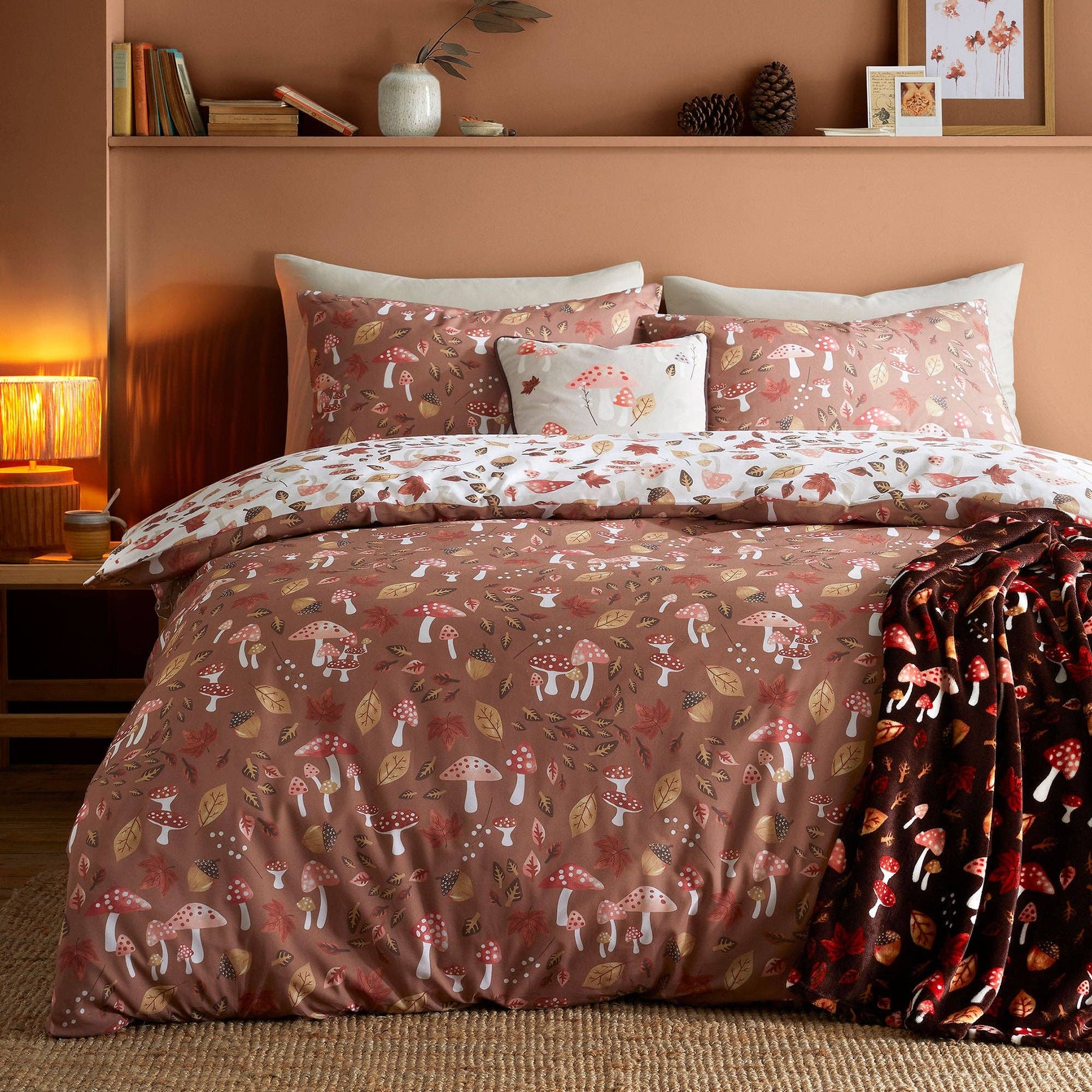 Woodland Dreams Throw in Chocolate 120 x 150cm