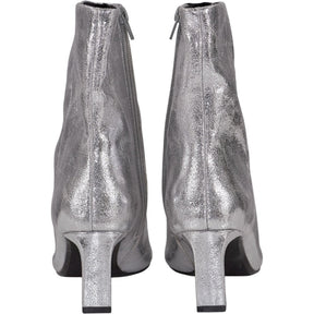 Pull & Bear Silver Ankle Boots