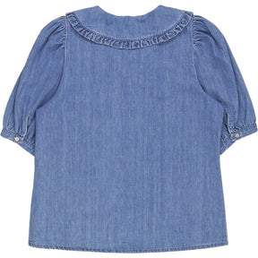 Baukjen Blue Dani Organic Denim Blouse