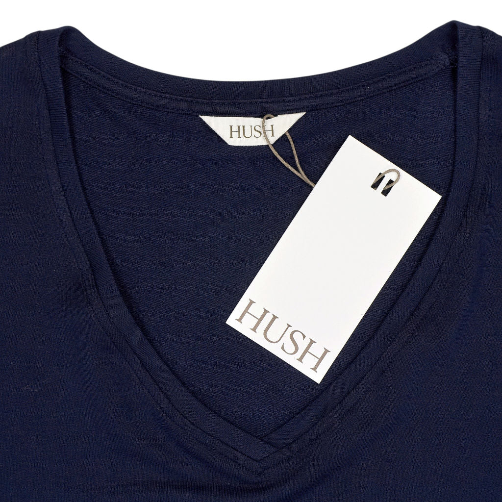 Hush Midnight Gillian V Neck Longline Top