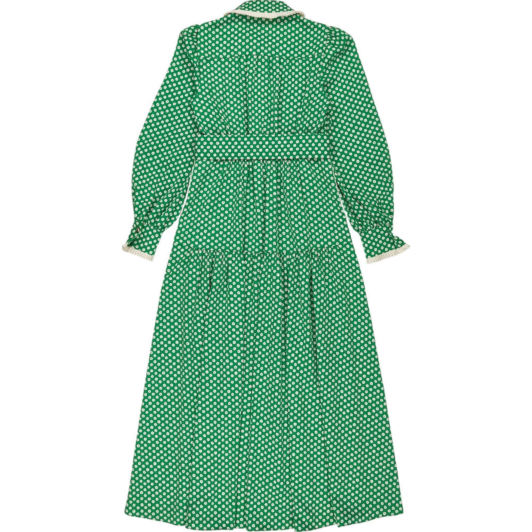 me and em green floral dress Me + Em Silk Cotton Waterlily Dress UFO No More