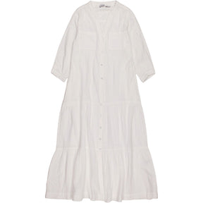 NRBY White Maxi Button-Down Dress