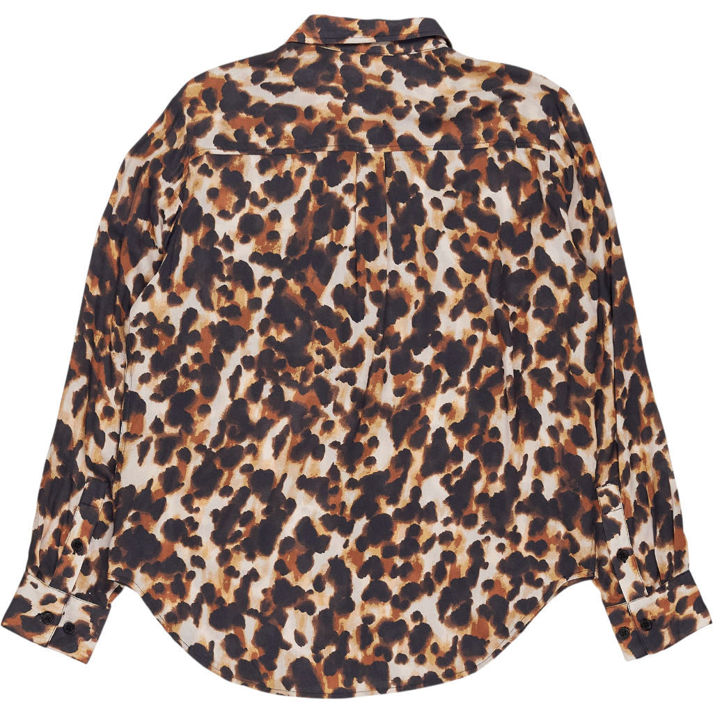 Hush Leopard Print Button-Up Shirt