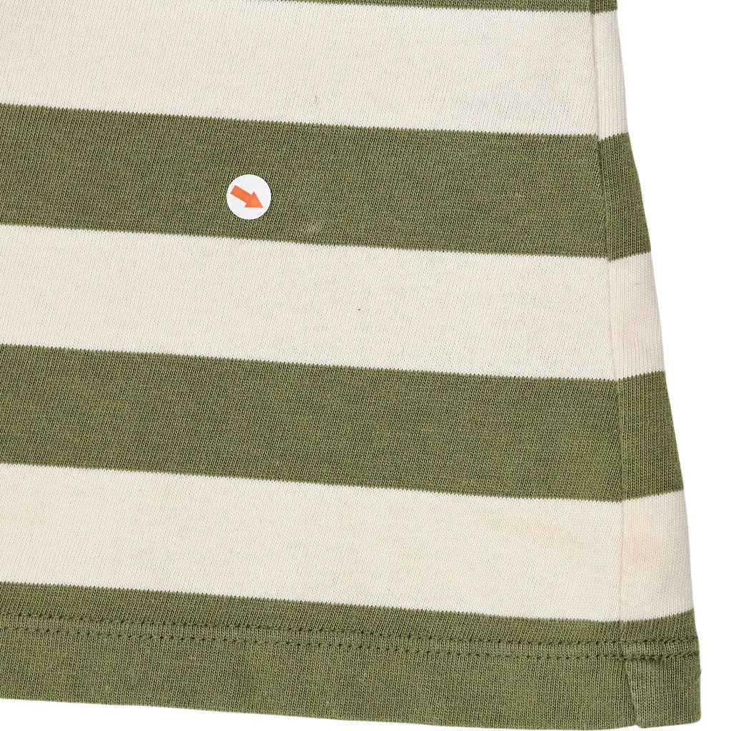 Baukjen Green Stripe Long Sleeve Polo Shirt