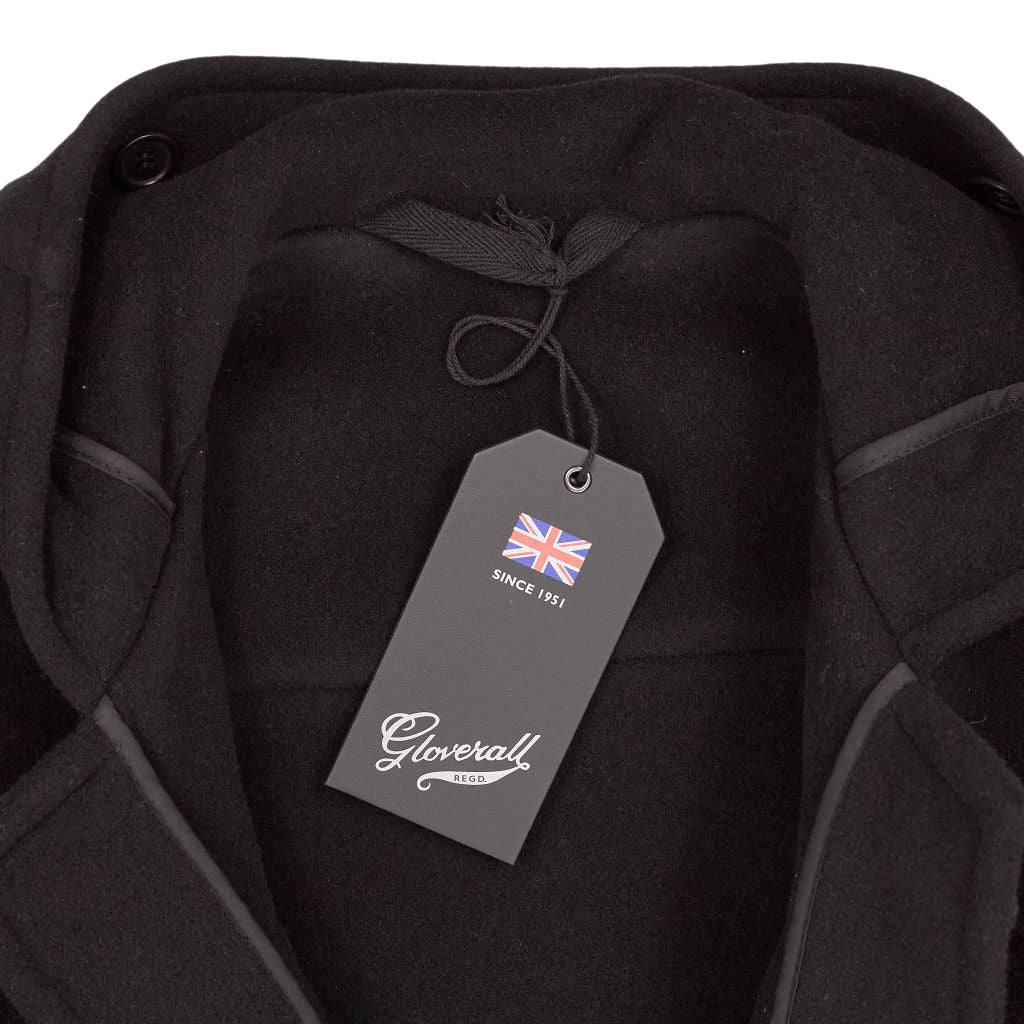 Gloverall Black Wool Duffle Coat