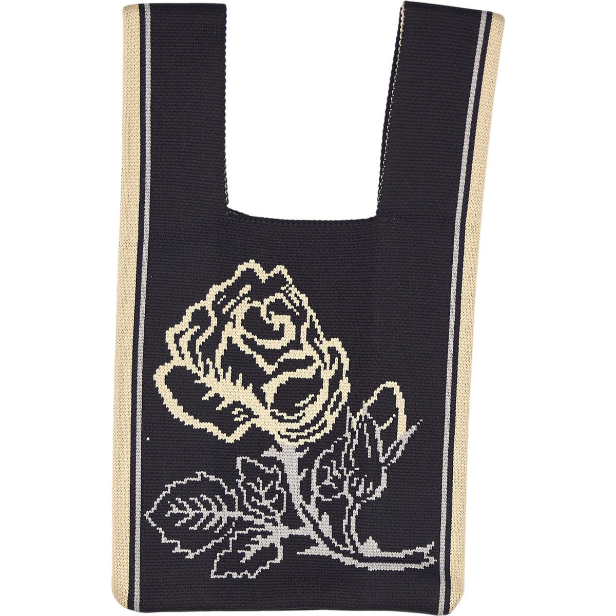 Black Rose Pattern Tote Bag