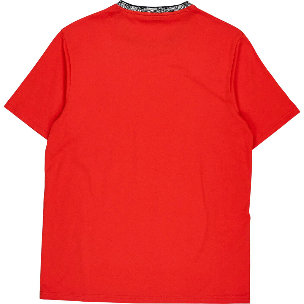Lyle & Scott Red Contrast Collar T-Shirt