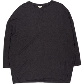 Hush Charcoal Marl Wide Jersey Top