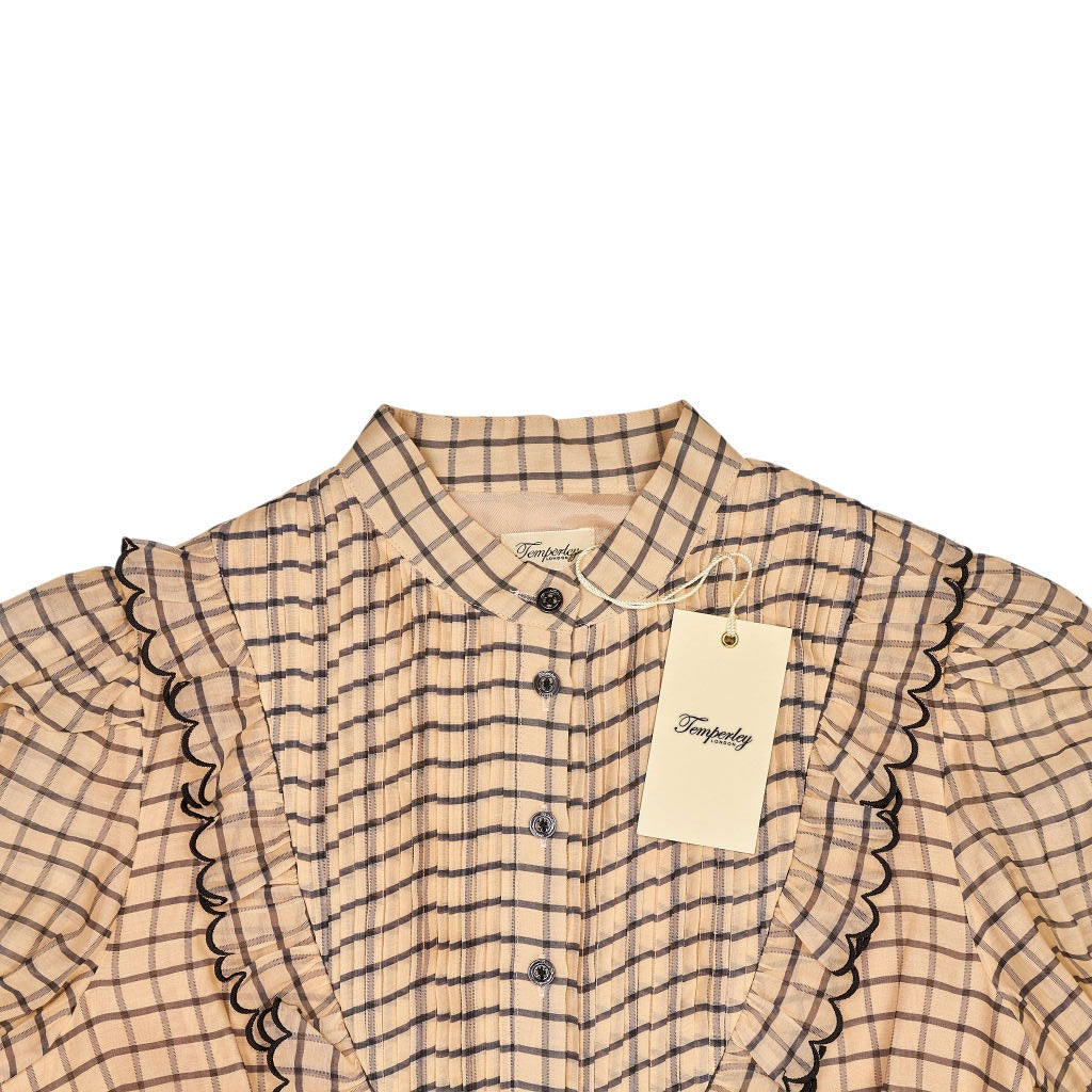 Temperley London Apricot Mockingbird Mini Dress