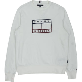 Tommy Hilfiger White Logo Sweatshirt