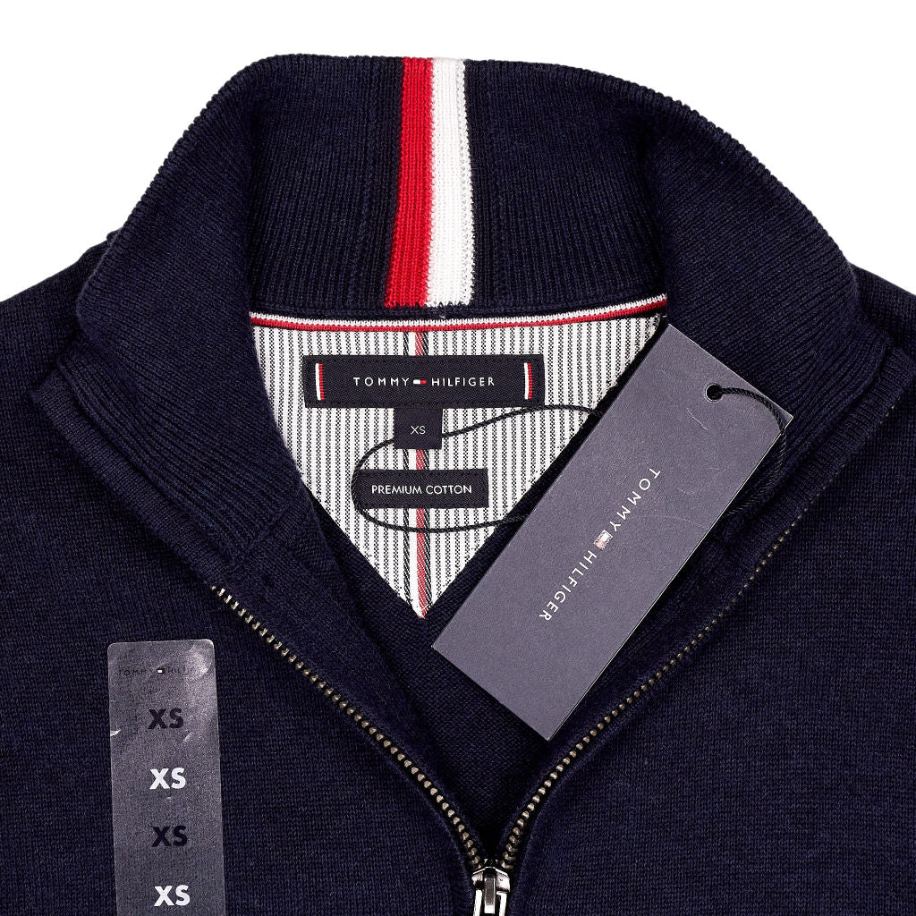 Tommy Hilfiger Navy Premium Cotton Jumper
