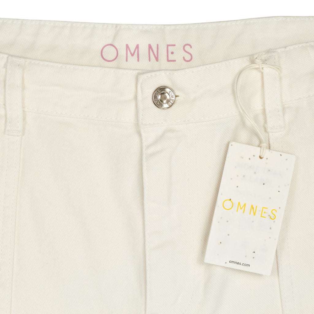 OMNES White Willow Wide Leg Denim Trouser