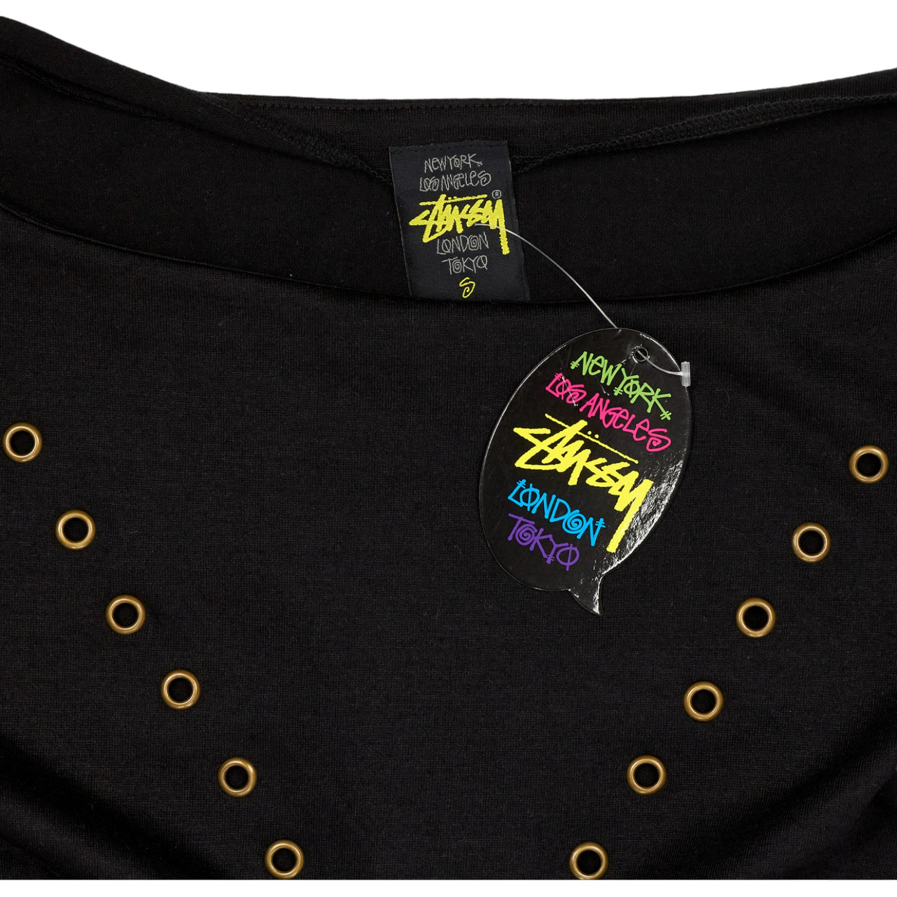 Stussy Black Embroidered Dress