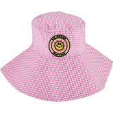 NGOrder Pink Gingham Bucket Hat Embroidered Patch