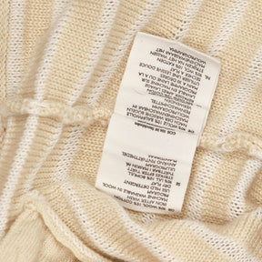 COS Beige Striped Wool Cotton Cardigan