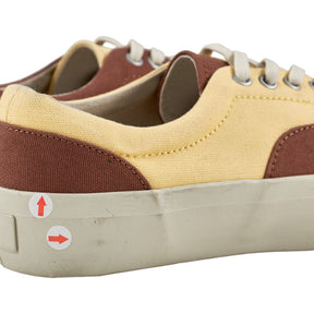 YMC Brown Yellow Canvas Trainers