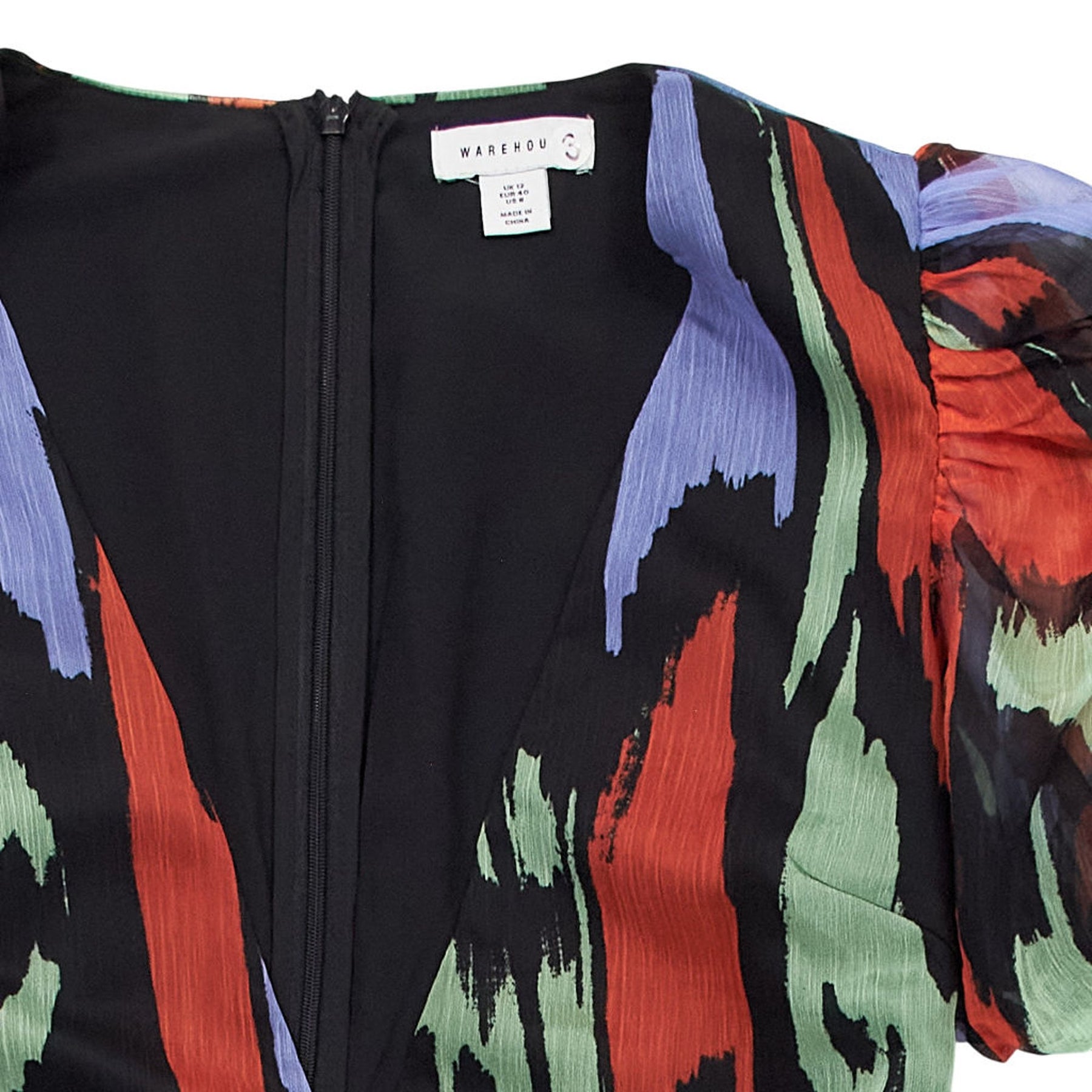 Warehouse Multicolour Midi Dress