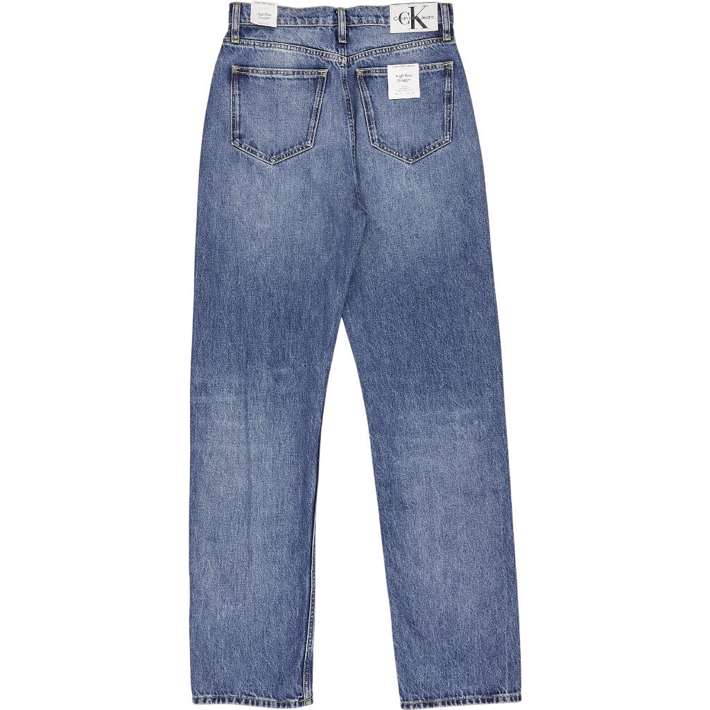 Calvin Klein Jeans Mid Blue High Rise Straight Denim
