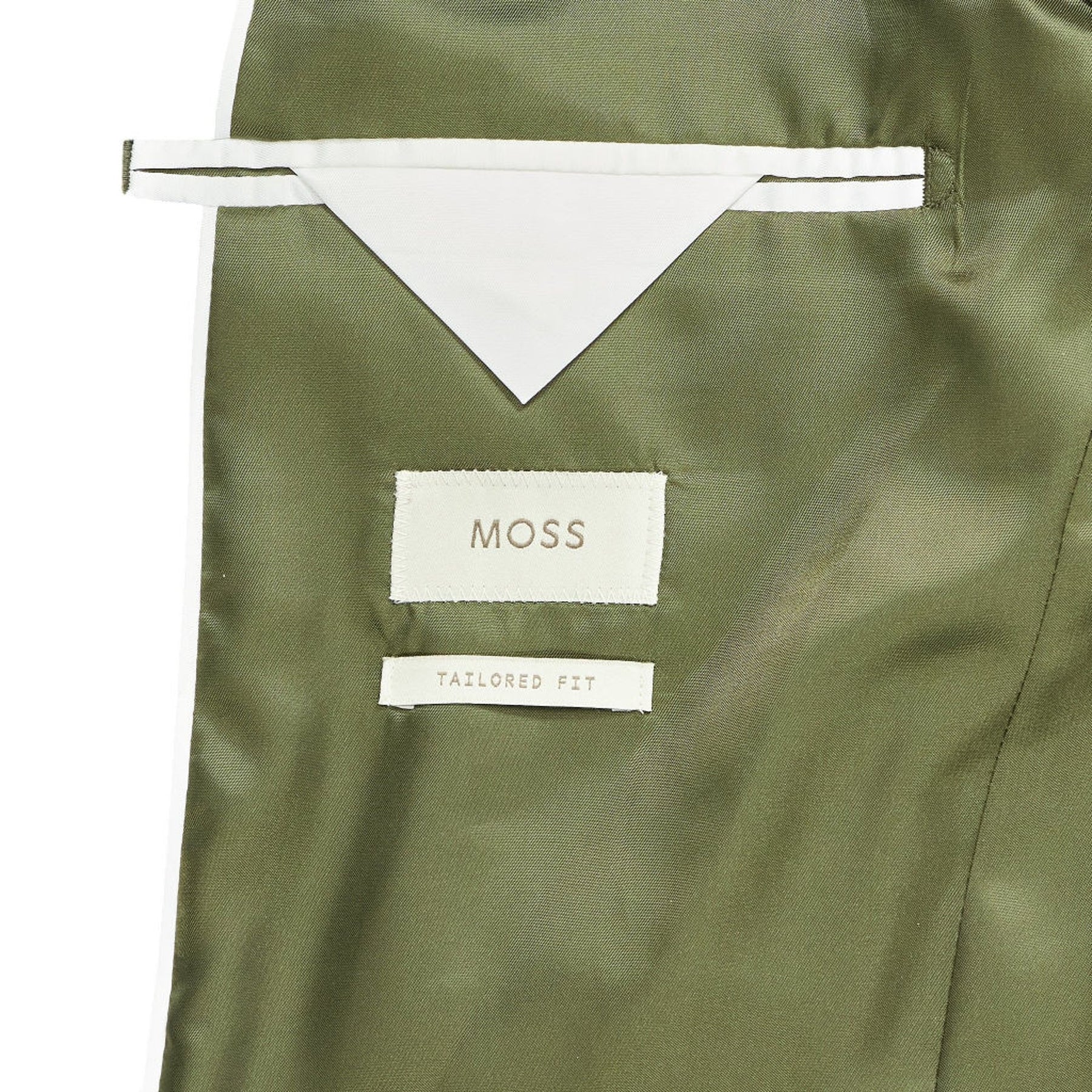 Moss Green Velvet Tailored Fit Jacket