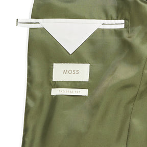 Moss Green Velvet Tailored Fit Jacket