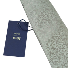 Moss Green Floral Pattern Silk Tie Bundle x 3