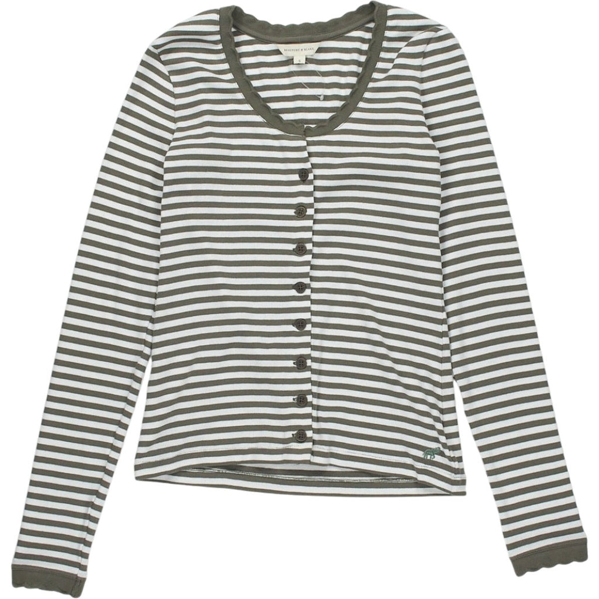Beaufort & Blake Stripe Button Top
