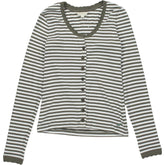 Beaufort & Blake Stripe Button Top