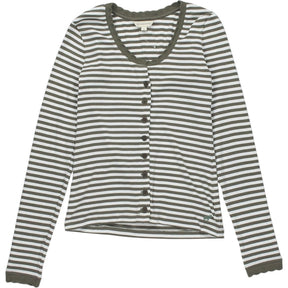 Beaufort & Blake Stripe Button Top