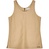 Calvin Klein Beige Leather Tank Top