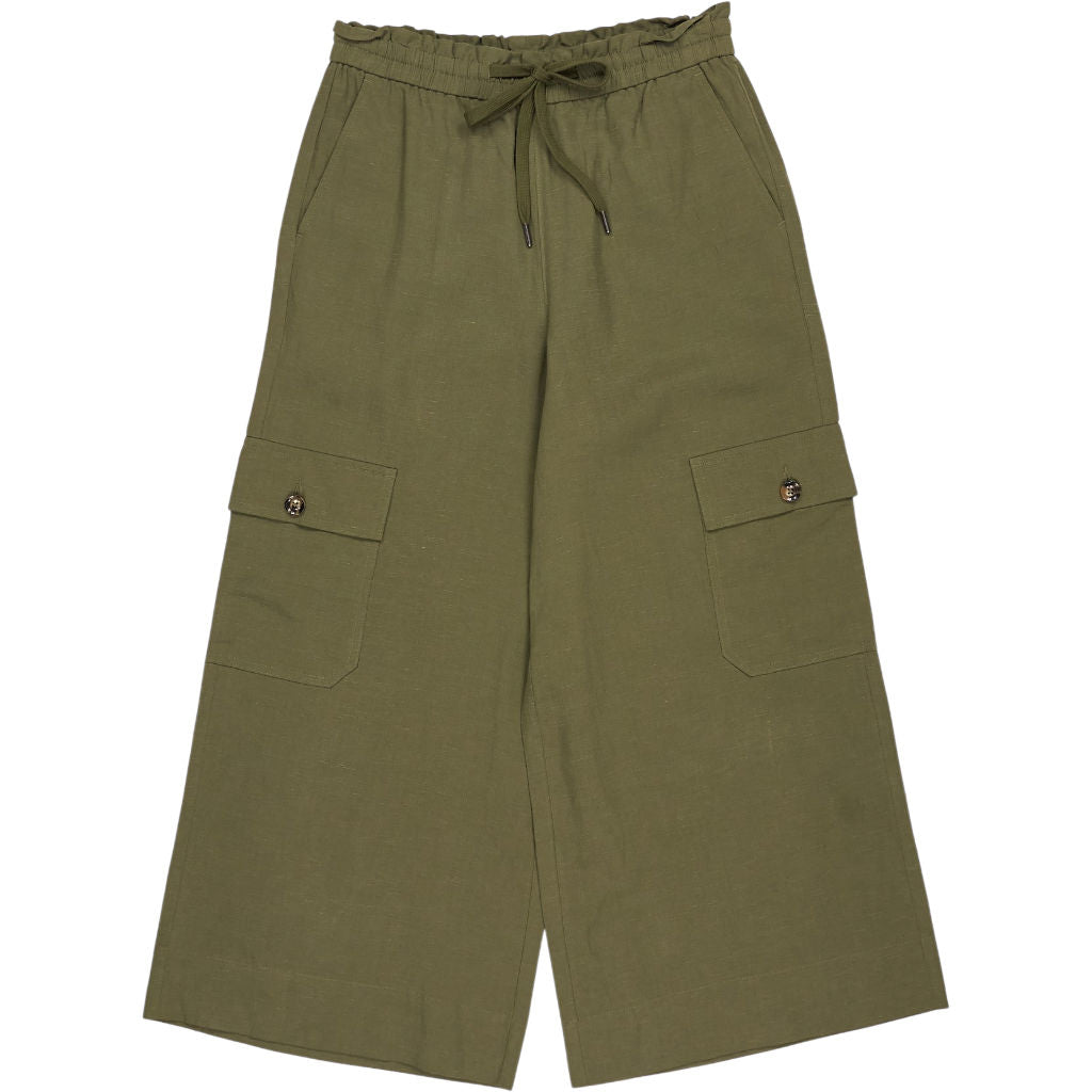 Wyse Khaki Green Aniyah Culotte Trousers