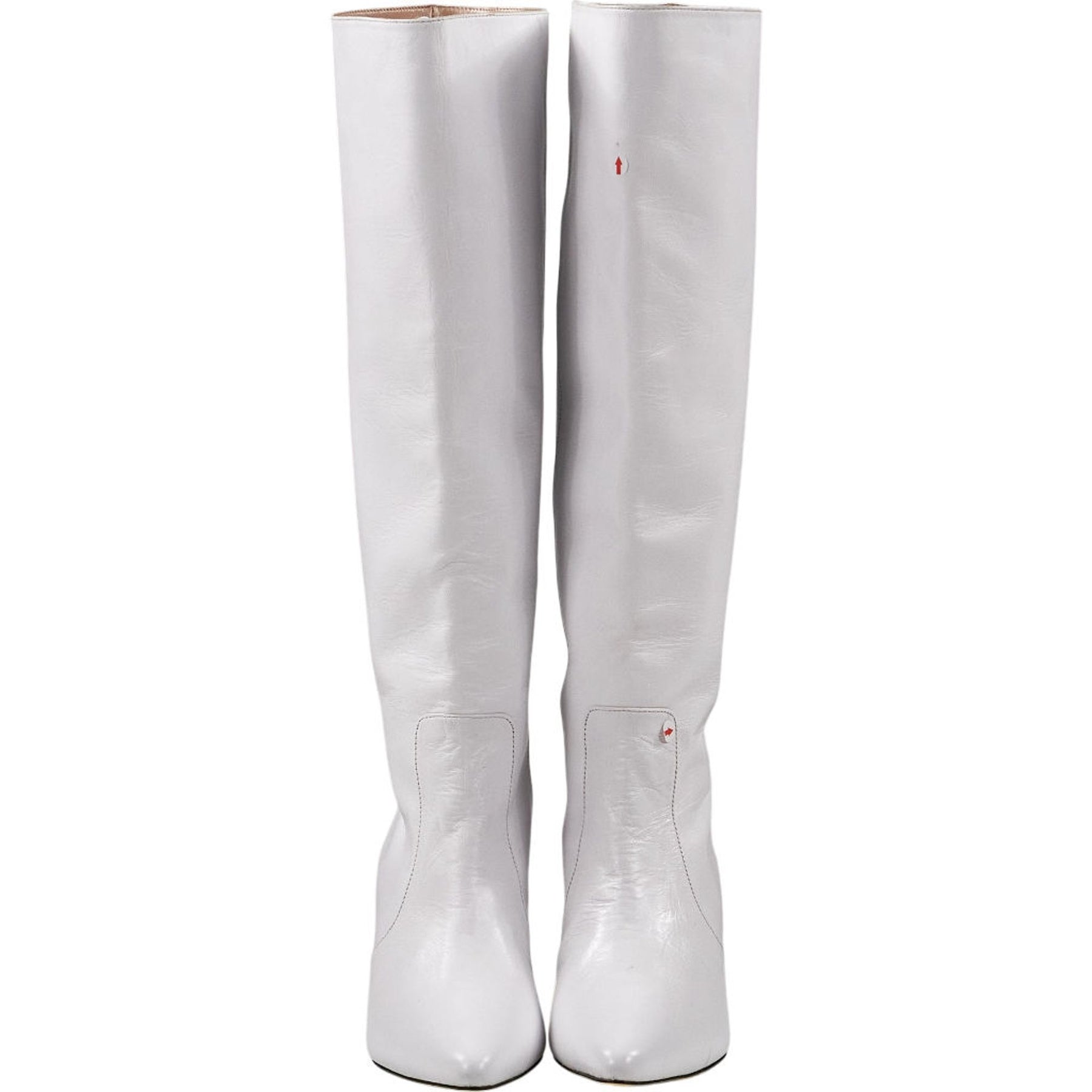 Mother of Pearl White Knee-High Boots