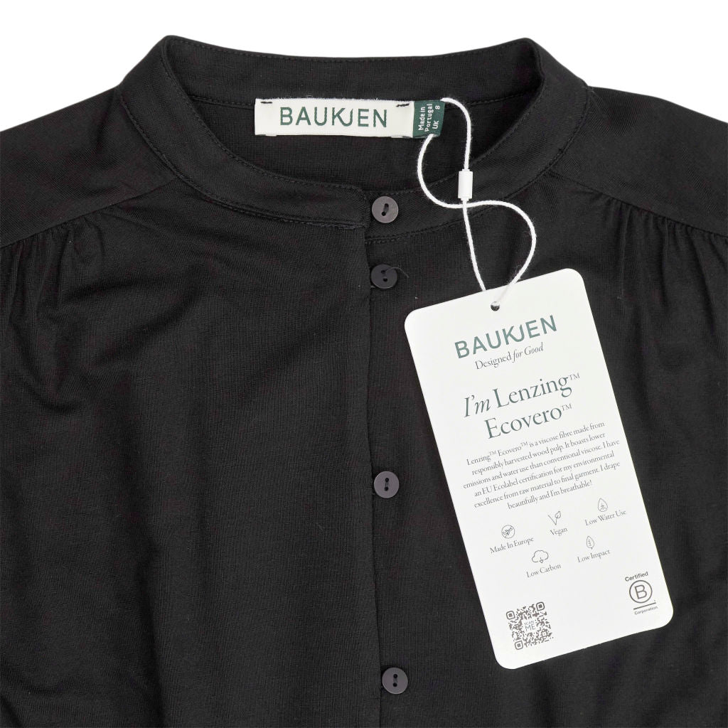 Baukjen Black Caroline Button Blouse
