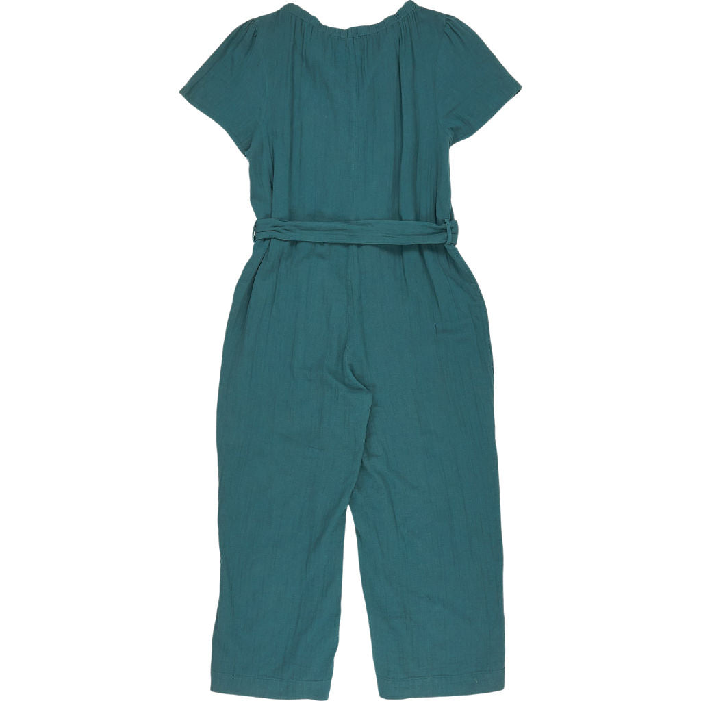 Wyse Petrol Naomi Double Gauze Jumpsuit