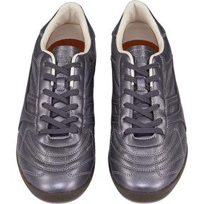 Pull & Bear Metallic Leather Trainers