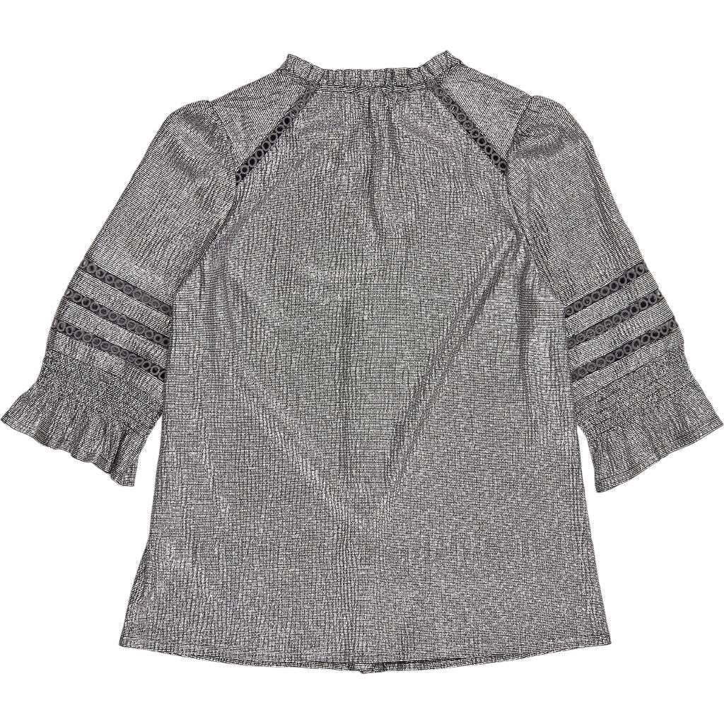 WYSE Grey Button Up Blouse