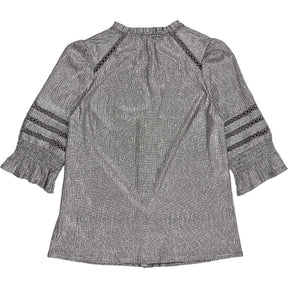 WYSE Grey Button Up Blouse