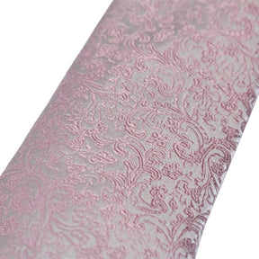 Moss Pink Patterned Pure Silk Tie