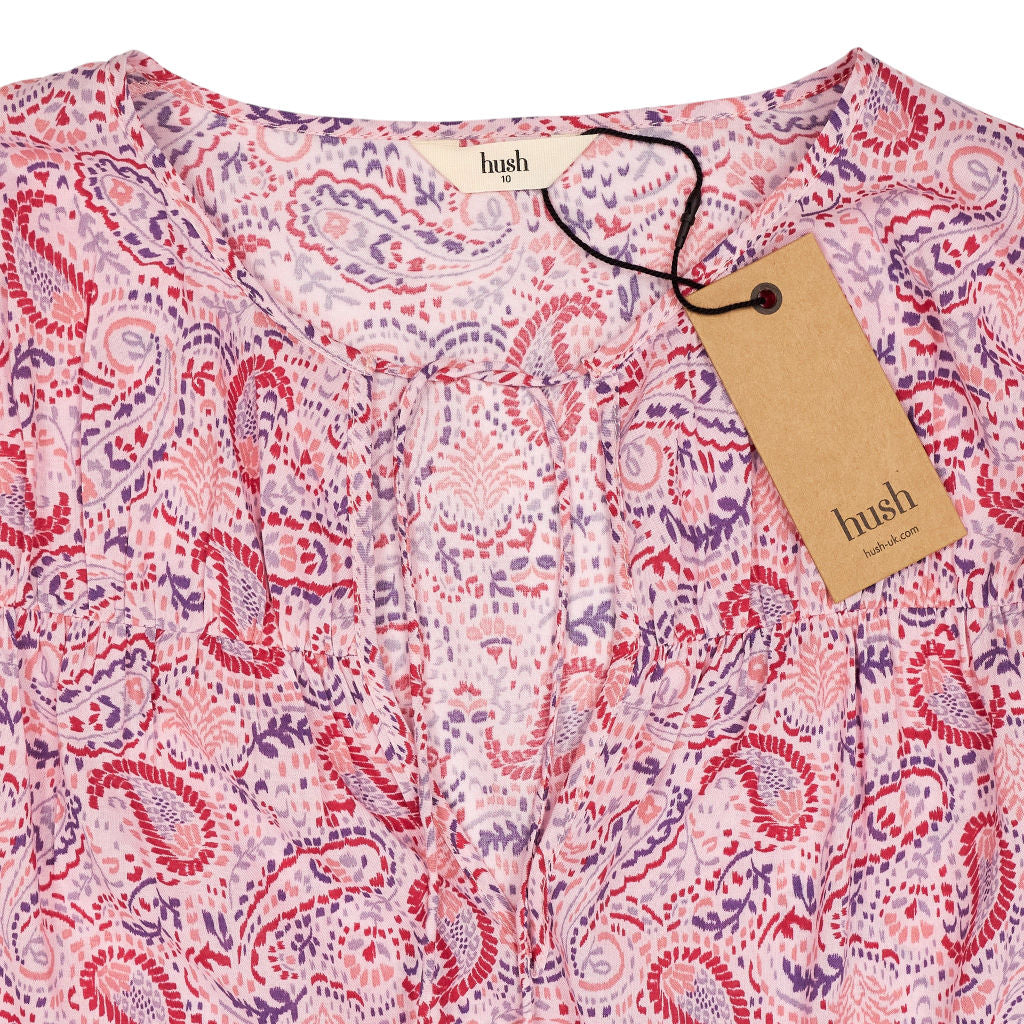 Hush Red Pink Gilda Paisley Blouse