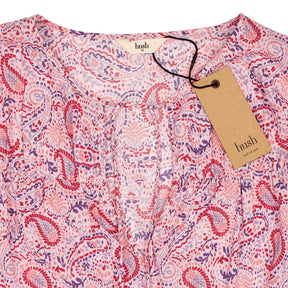 Hush Red Pink Gilda Paisley Blouse