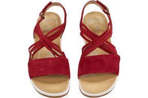 Ara Red High Soft Sandals