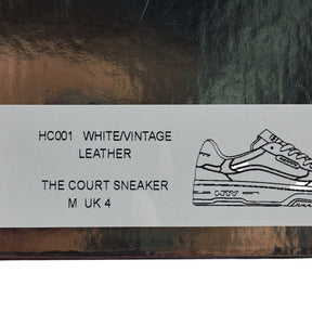 Hatty White Leather Court Sneakers