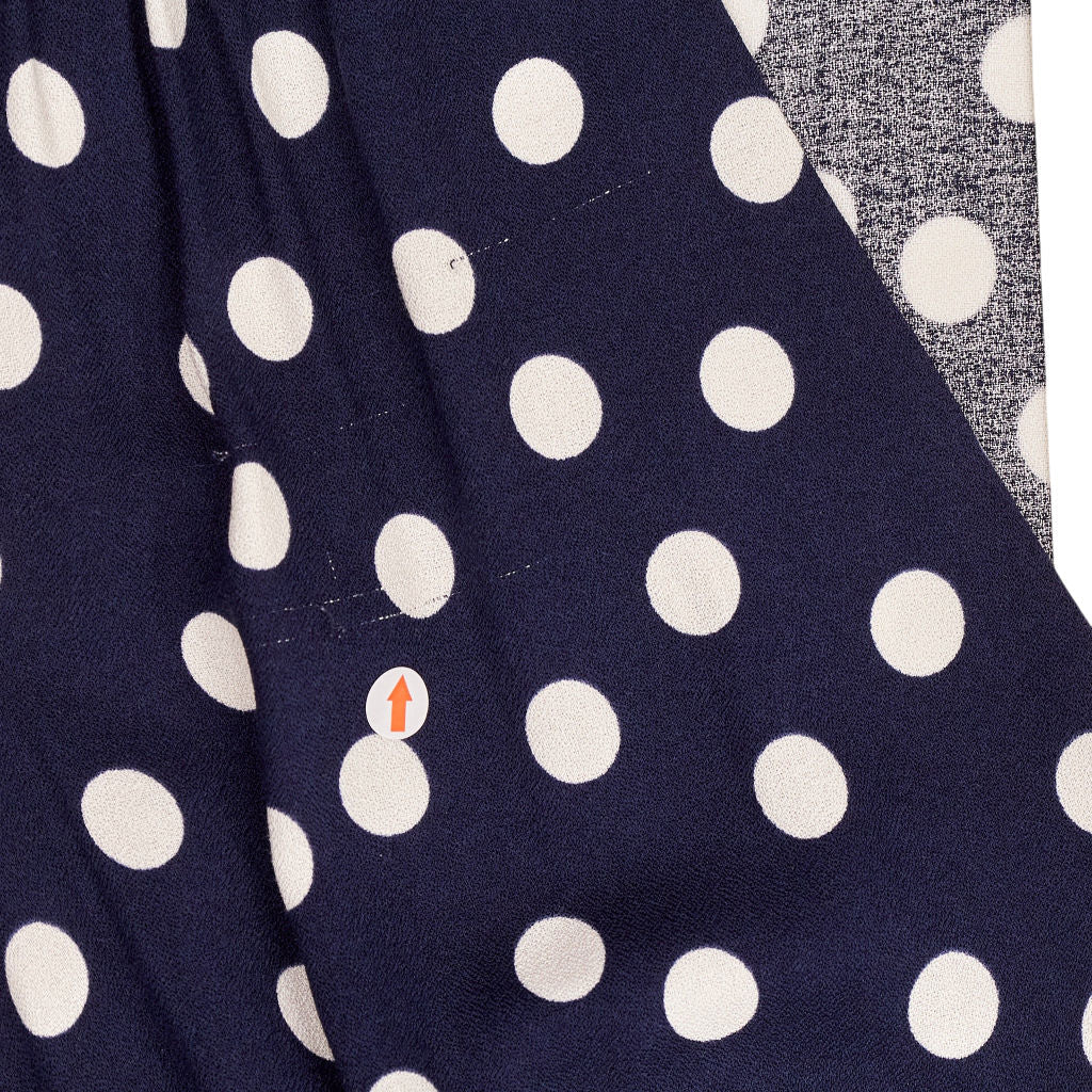Baukjen Navy Polka Dot Lina Midi Dress