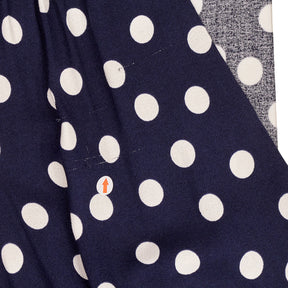 Baukjen Navy Polka Dot Lina Midi Dress