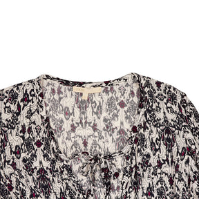 Maje Black White Floral Dress