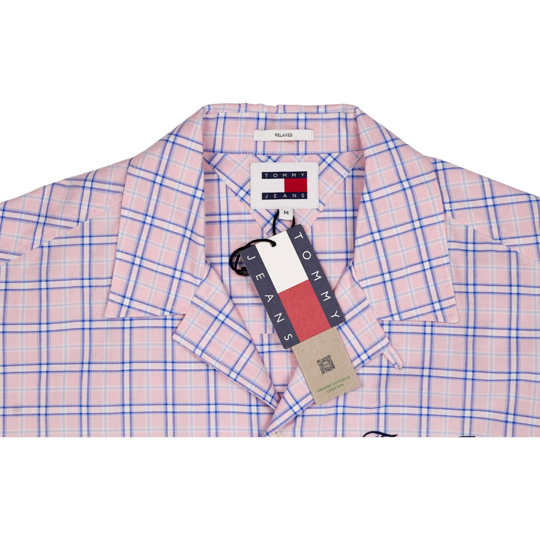 Tommy Jeans Pink Check Oxford Shirt