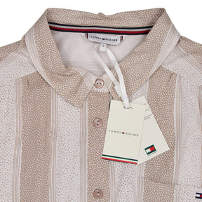 Tommy Hilfiger Beige Stripe Dot Shirt