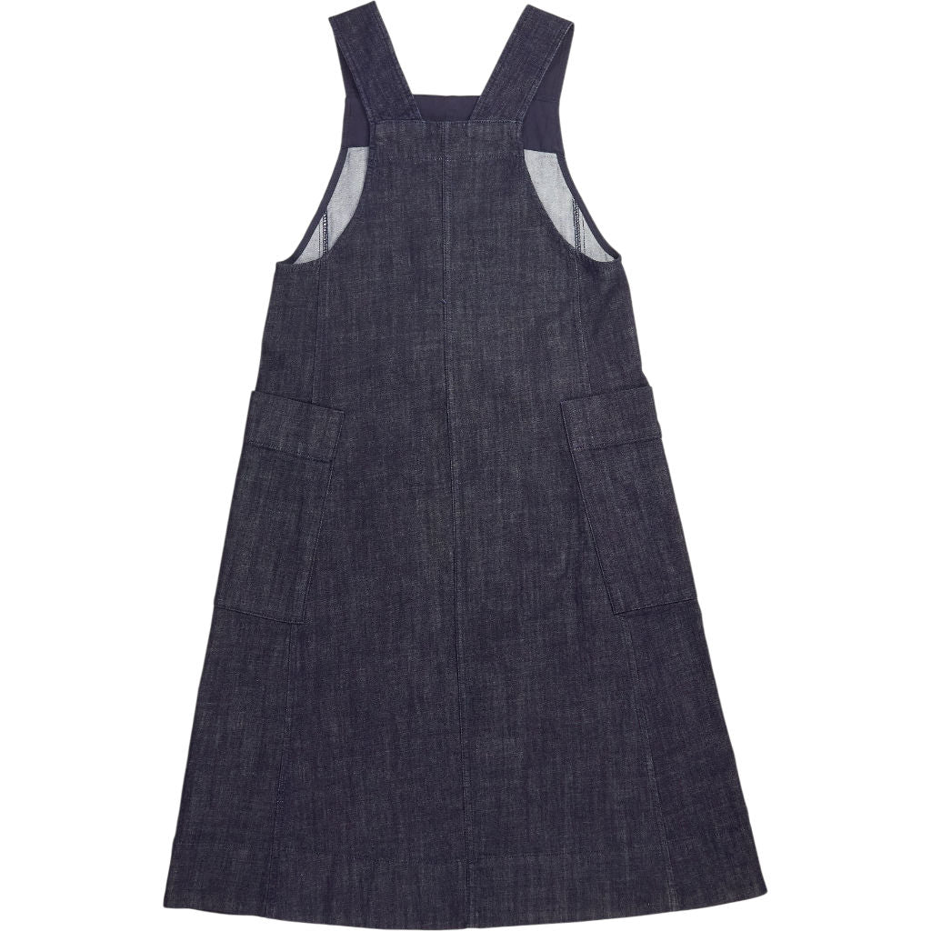 Toast Navy Denim Pinafore Dress