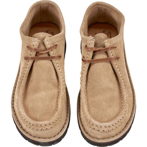 Fracap Beige Suede Moccasin Shoes