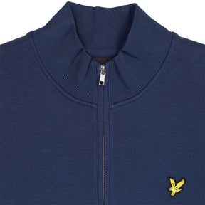 Lyle & Scott Navy Fleece Lined Quarter Zip Sweatshirt