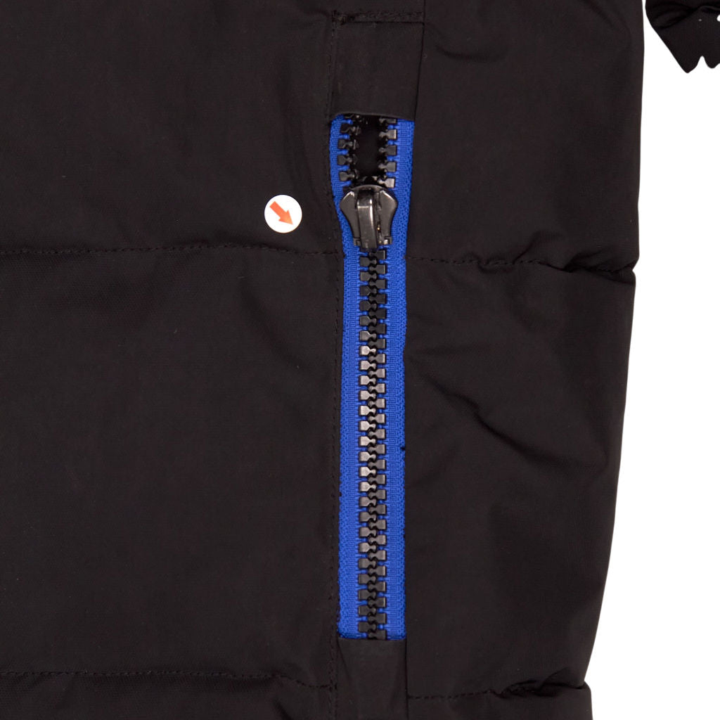 Superdry Black Blue Puffer Jacket